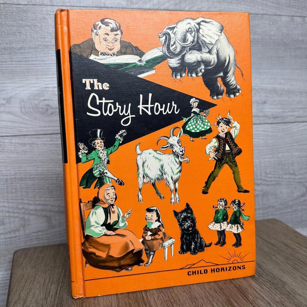 The Story Hour Vintage Children's Book - Colorful Illustrated Classics